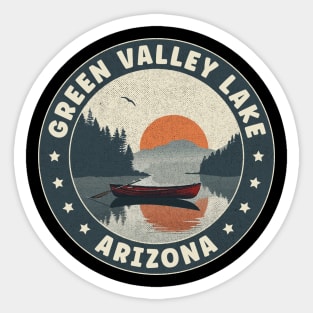 Green Valley Lake Arizona Sunset Sticker